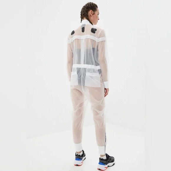 Nike Activewear Women's Sheer White Jumpsuit sz S